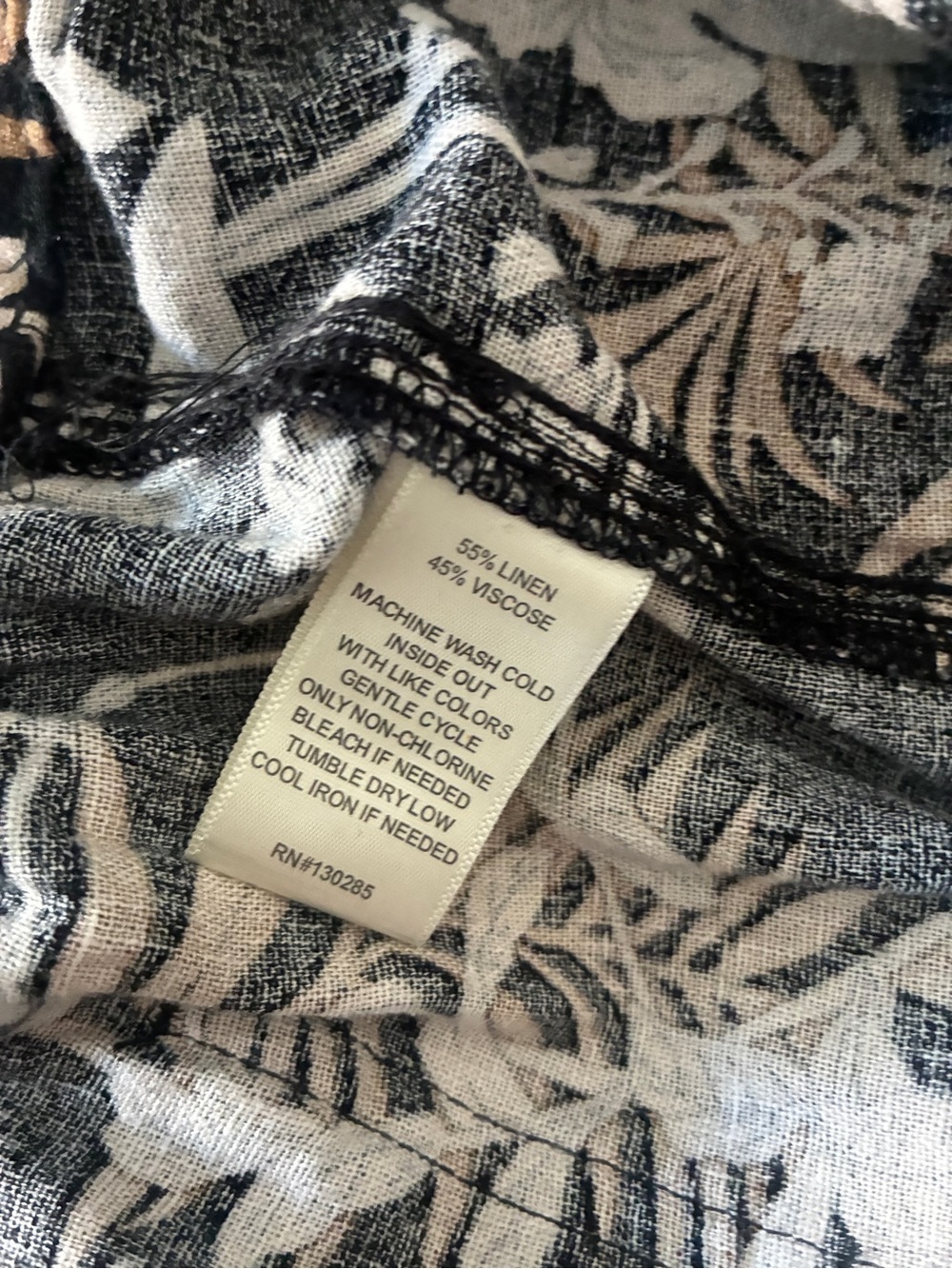 Pe Se Women’s Linen Blend Tropical Print Pants, Large | NWOT - Picture 7 of 10
